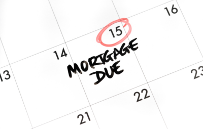calendar with mortgage due